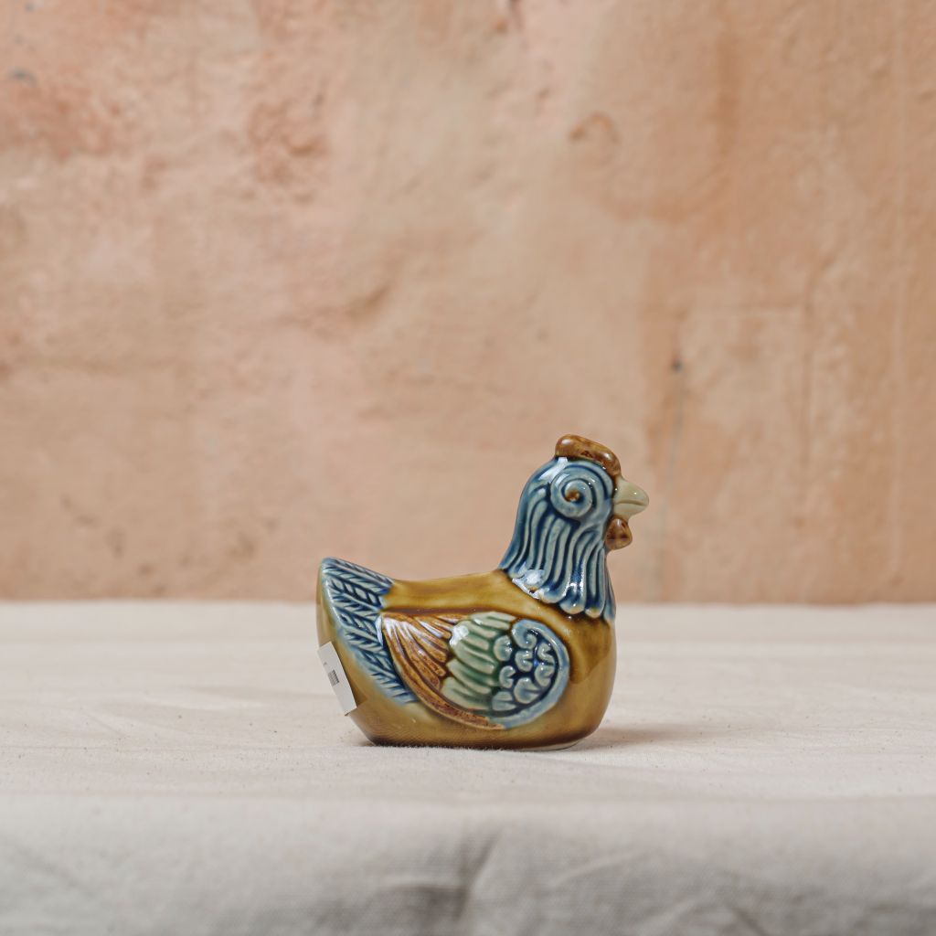 Gà trống nhỏ Lam (10x8x6cm)