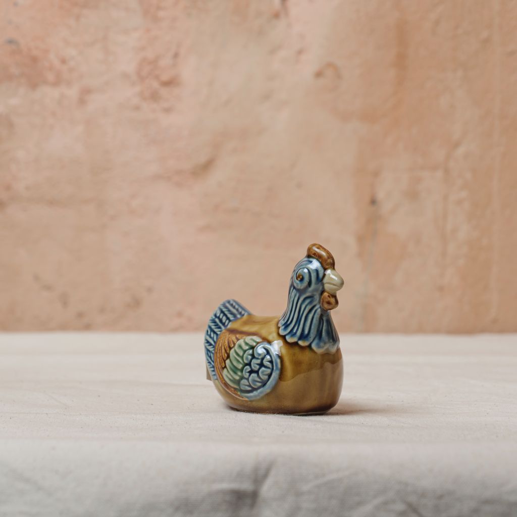 Gà trống nhỏ Lam (10x8x6cm)