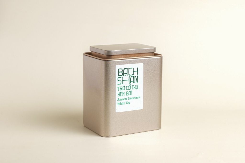 Bạch Shan trà cổ thụ, Yên Bái (Hộp thiếc)