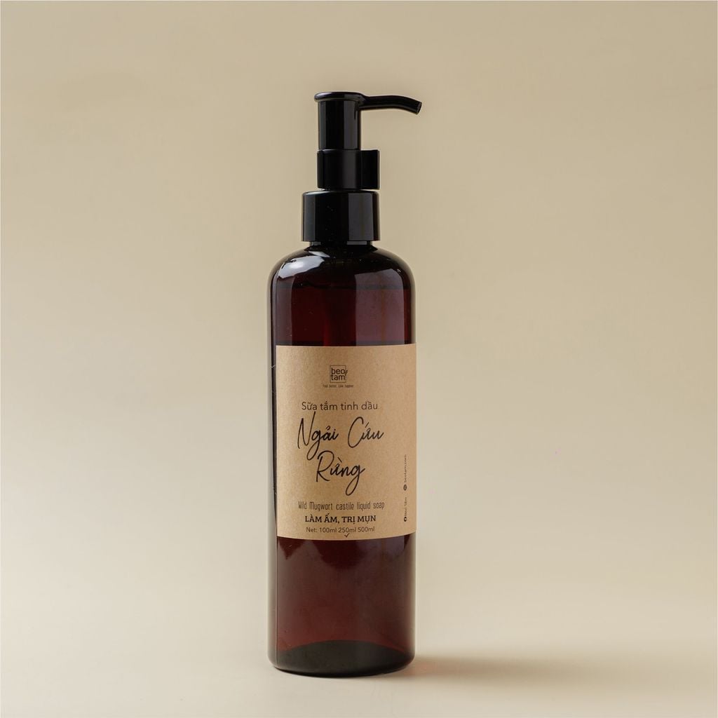 Sữa Tắm Ngải Cứu Rừng/ Wild Mugwort Castile Liquid Soap (250ml/chai)