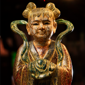 Tiên Đồng, Ngọc Nữ/ Tiên Đồng, Ngọc Nữ (Heavenly Boy & Maiden)  – Mythical Vietnamese Lacquer Art