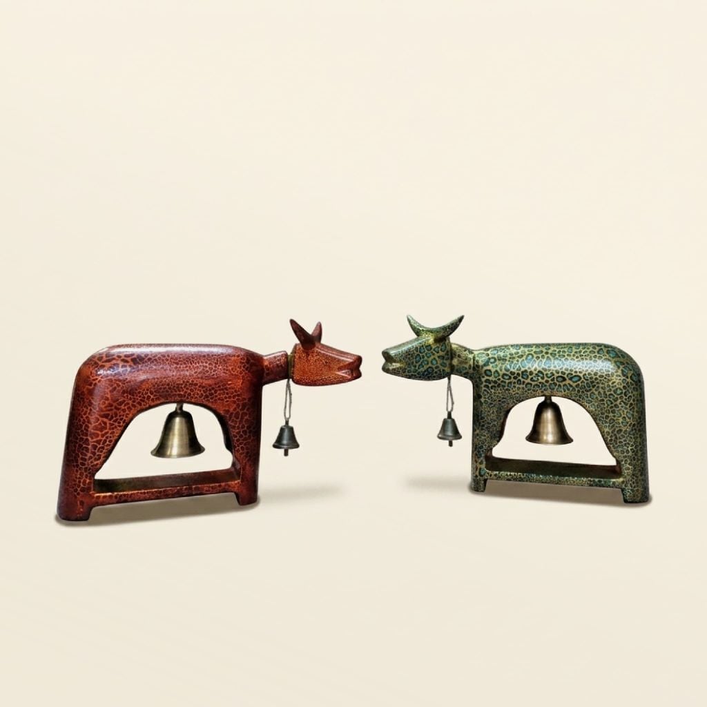 Trâu Chuông (to)/ Buffalo with bell, Vietnamese Lacquer Art