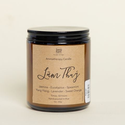 Nến Thơm tinh dầu Lãm Thuý/ Lãm Thuý Aromatherapy Candle (200gr/ hộp)