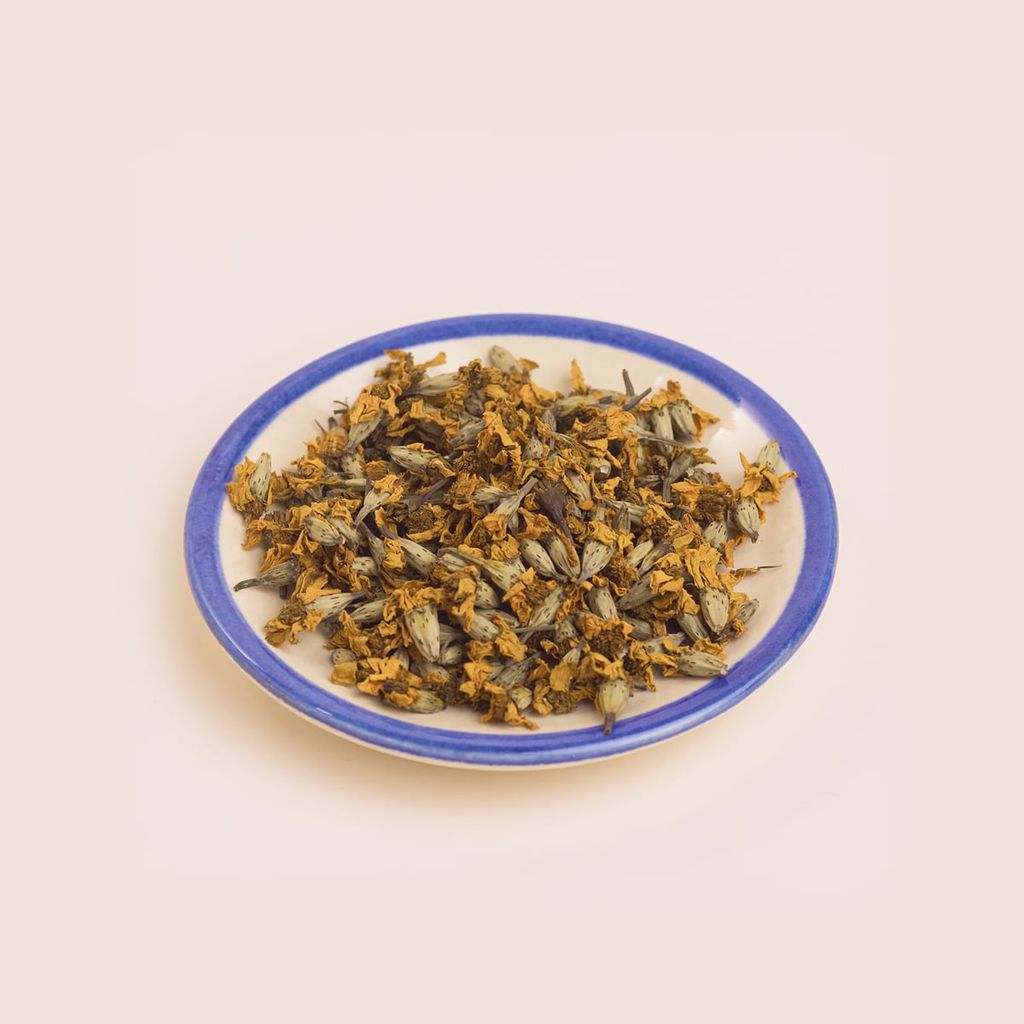 Hoa cúc chanh dây sấy hữu cơ Mùa / Organic Chrysanthemum tea with passion fruit notes