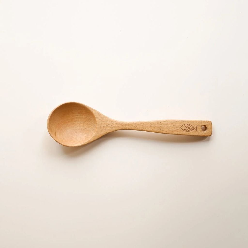 Muôi canh tròn gỗ beech