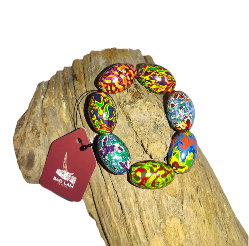 Vòng tay sơn mài, Hạ Thái/ Ha Thai Lacquered Chain Bracelet