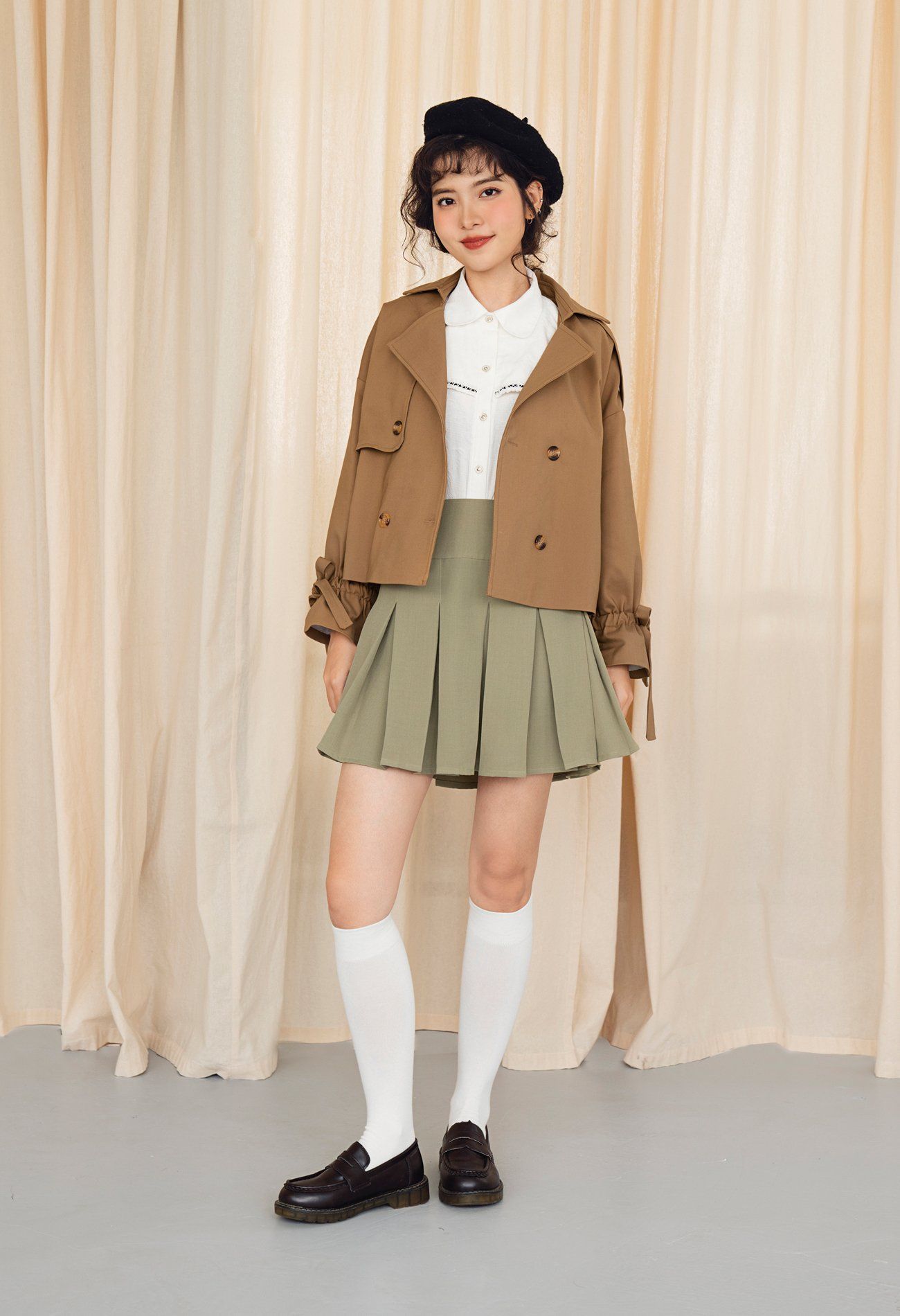 Layla Cropped Trenchcoat