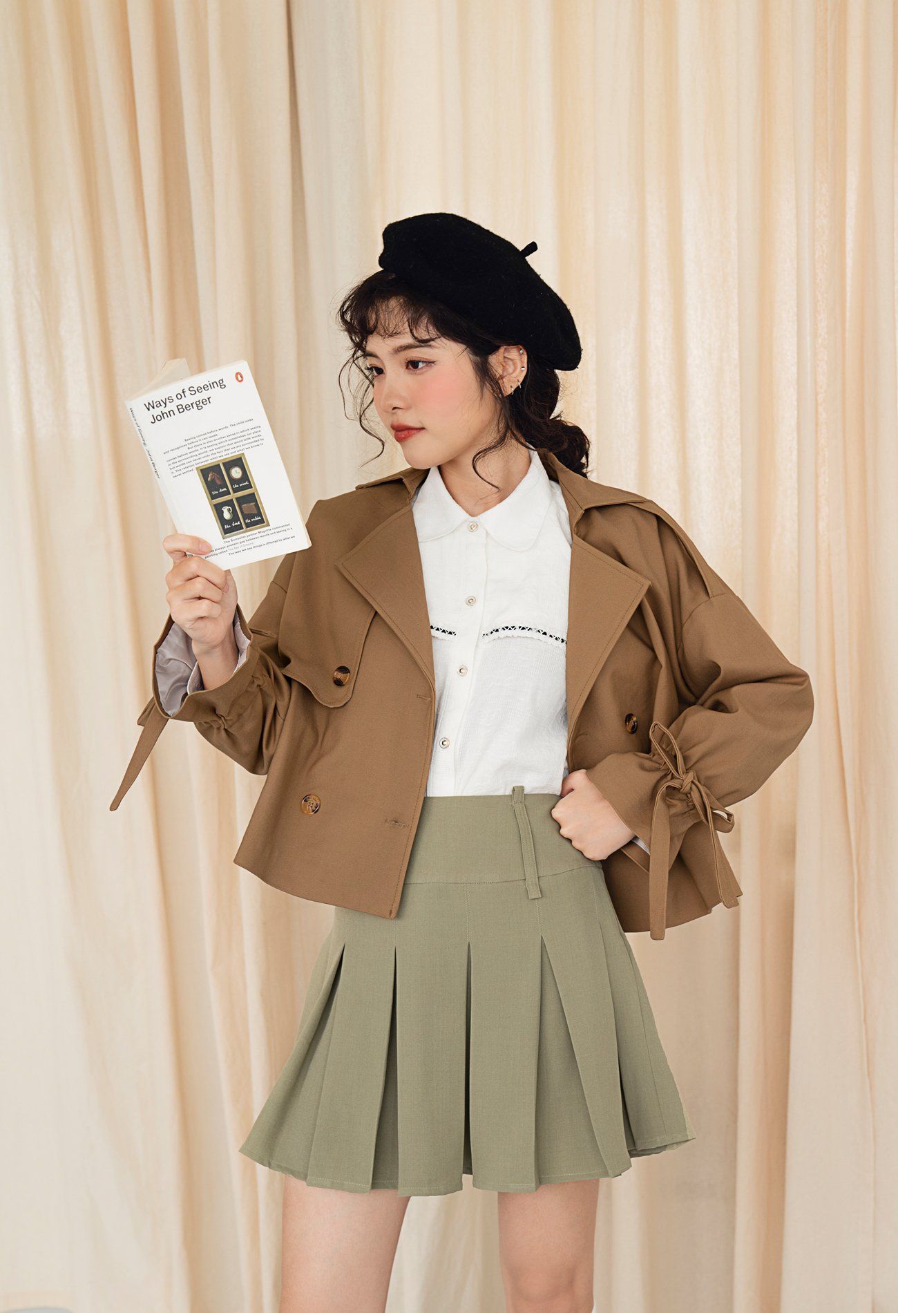 Layla Cropped Trenchcoat