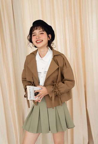 Layla Cropped Trenchcoat - 