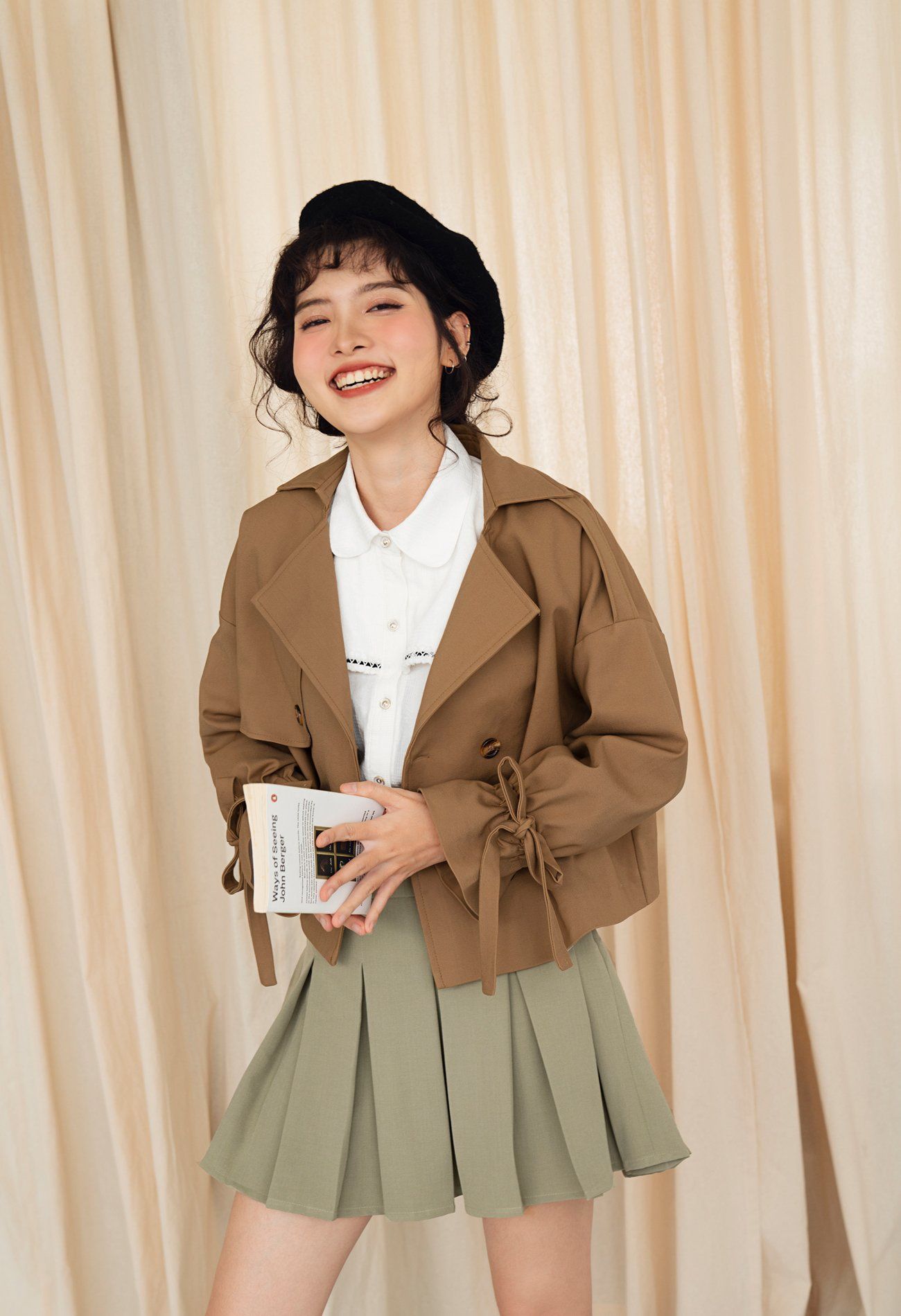 Layla Cropped Trenchcoat