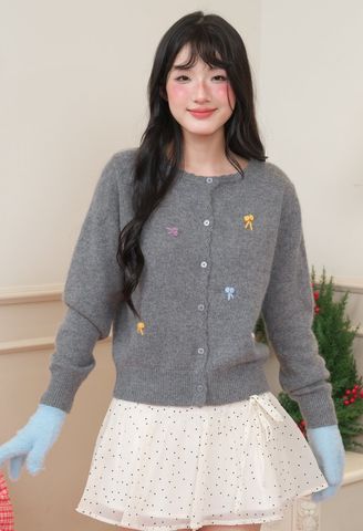 Ribbon Cardigan - 