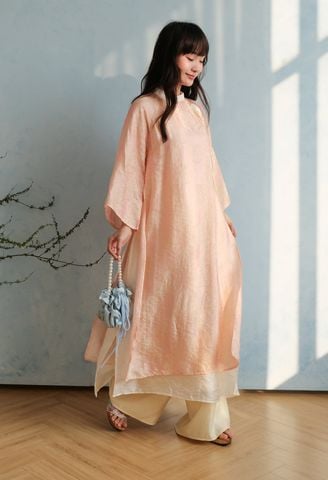 Áo Dài Hồng Đào - 