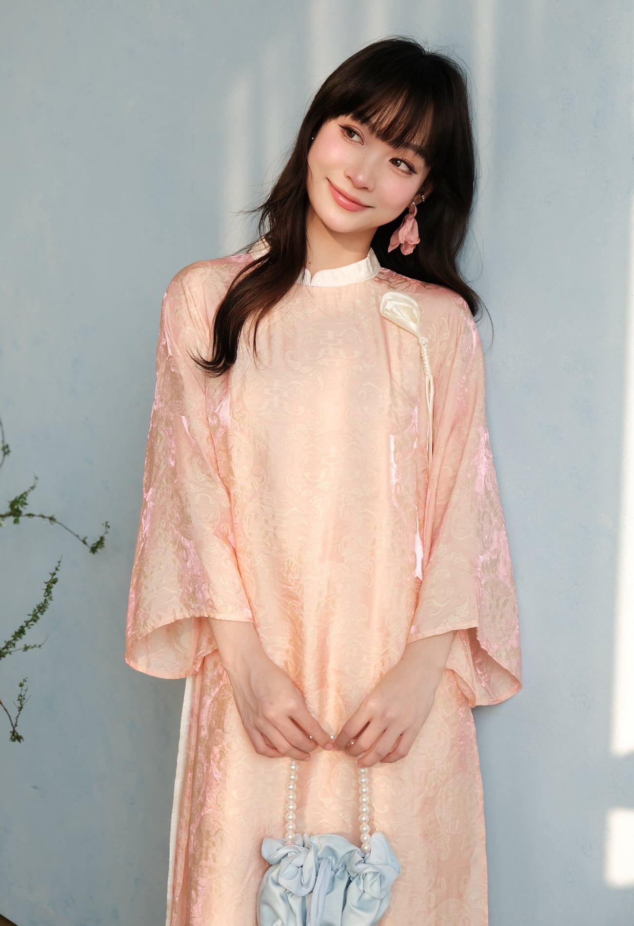 Áo Dài Hồng Đào