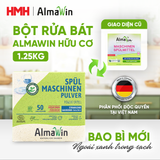  Bột Rửa Bát Almawin Hữu Cơ Hương Chanh 1.25Kg HMH.0190002 
