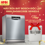  Máy Rửa Bát Bosch Độc Lập HMH.SMS6ECI93E Series 6 
