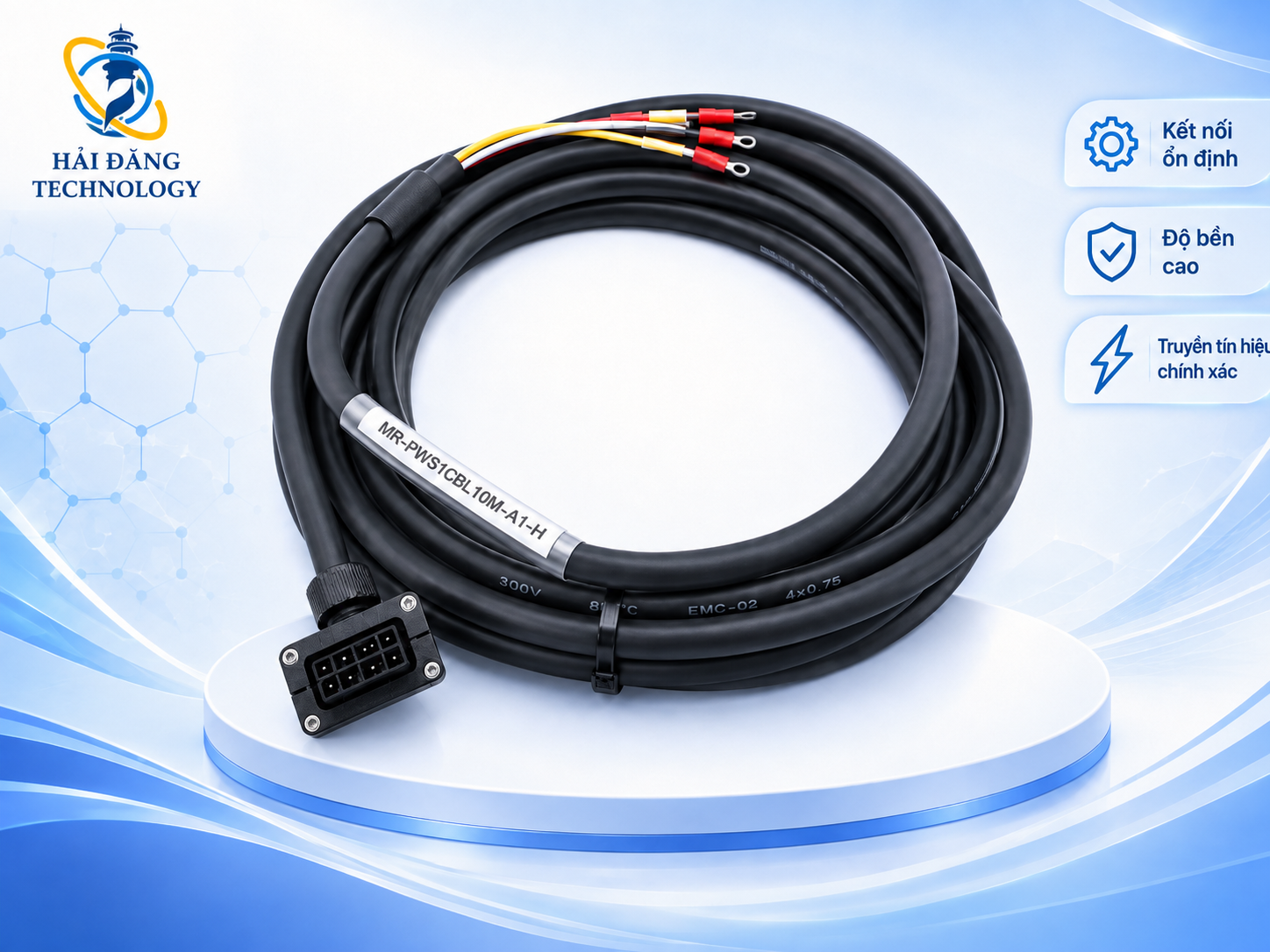  Cáp Thắng MR-BKS1CBL12M-A1-L 50W-750W 
