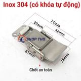  Khóa inox 304 loại phẳng, Khóa Hộp , Khóa Hòm JT500 có lẫy khóa 