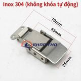  Khóa inox 304 loại phẳng, Khóa Hộp , Khóa Hòm JT500 không có lẫy khóa 
