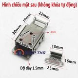  Khóa inox 304 loại phẳng, Khóa Hộp , Khóa Hòm JT500 không có lẫy khóa 