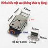  Khóa inox 304 loại phẳng, Khóa Hộp , Khóa Hòm JT500 không có lẫy khóa 