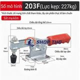 Sập vuông góc , kẹp đinh vị GH203F (203F) 