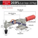  Sập vuông góc , kẹp đinh vị GH203FL (203FL) 