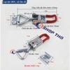  Sập móc nhanh, kẹp định vị GH4001 (4001) thép mạ không có lỗ móc khóa 