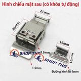  Khóa inox 304 loại phẳng, Khóa Hộp , Khóa Hòm JT500 có lẫy khóa 