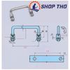  Tay kéo chữ U mạ niken khớp gấp 90 độ 135x9x55mm 