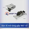  Bản lề chân bàn gấp, bản lề nối cánh mở 0-90-180 độ phanh kép màu vàng 