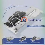  Bản lề chân bàn gấp, bản lề nối cánh mở 0-90-180 độ phanh kép màu bạc 