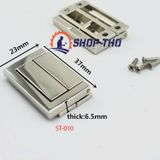  Khóa hộp chữ nhật màu bạc ST-010 