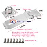  Khóa inox 304 WITLANG cỡ 4inch 