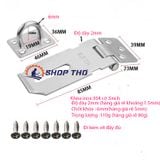  Khóa inox 304  WITLANG cỡ 3inh 