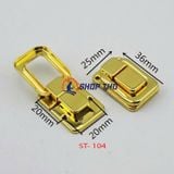  Khóa hộp chữ nhật màu vàng ST-104 