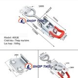  Sập móc nhanh, kẹp định vị GH4002k (4002k) thép mạ có lỗ móc khóa 
