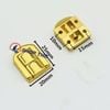  Khóa hộp chữ nhật màu vàng ST -026 