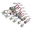  Sập móc nhanh, kẹp định vị GH4001 (4001) inox 304 không có lỗ móc khóa 