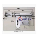  Chốt khóa cửa , khóa cổng , then cửa, bản lề then chốt gài khóa cửa có tay cầm 6inch 