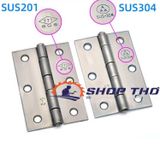  Bản lề lá inox 304 cỡ 3inch 