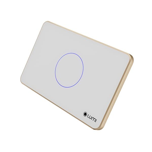 Công tắc cảm ứng Luto kính phẳng viền phẳng champagne