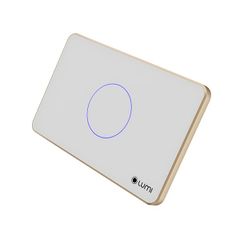 Công tắc cảm ứng Luto kính phẳng viền phẳng champagne