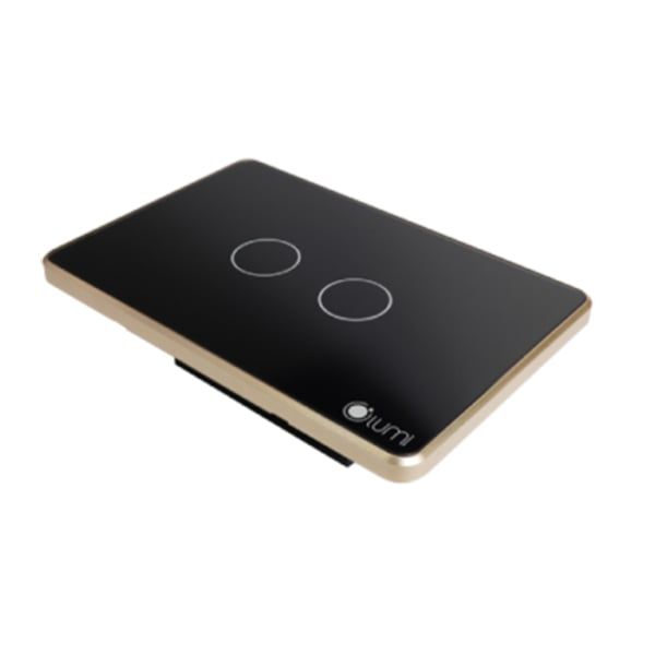 Công tắc cảm ứng Luto kính phẳng viền phẳng champagne