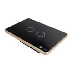 Công tắc cảm ứng Luto kính phẳng viền phẳng champagne