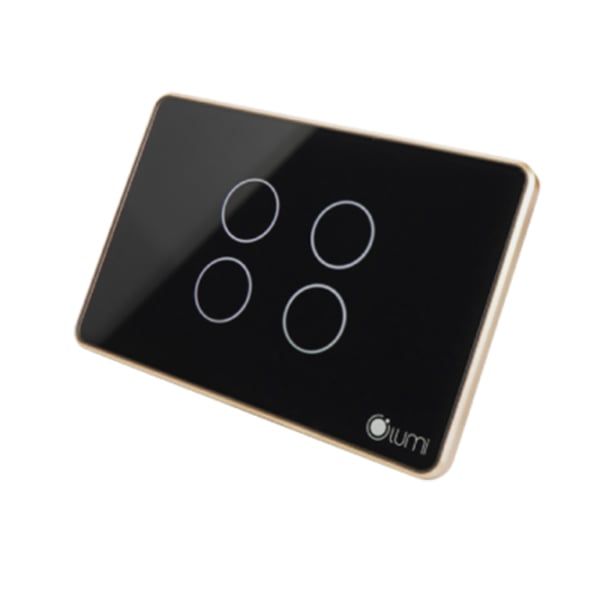 Công tắc cảm ứng Luto kính phẳng viền phẳng champagne