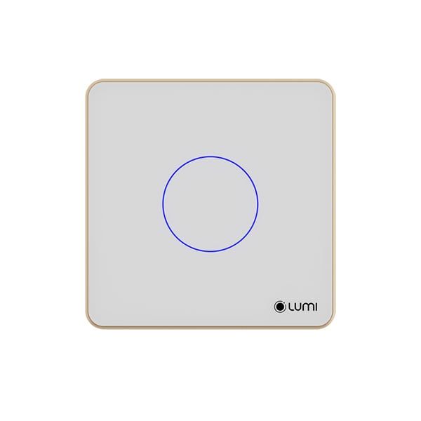 Công tắc cảm ứng Luto kính phẳng viền phẳng champagne