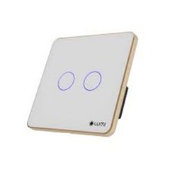 Công tắc cảm ứng Luto kính phẳng viền phẳng champagne