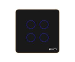 Công tắc cảm ứng Luto kính phẳng viền phẳng champagne