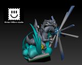  Divine Officer Studio - Toon Blue Eyes White Dragon, Dark Rabbit, Bickuribox - Yu Gi Oh! 