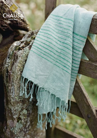  Khăn Choàng Sợi Tơ Tằm Thủ Công Dân Tộc Thái Trắng - Được dệt từ 100% tơ tằm tự nhiên, nhuộm loang thủ công, áp dụng công thức mới 